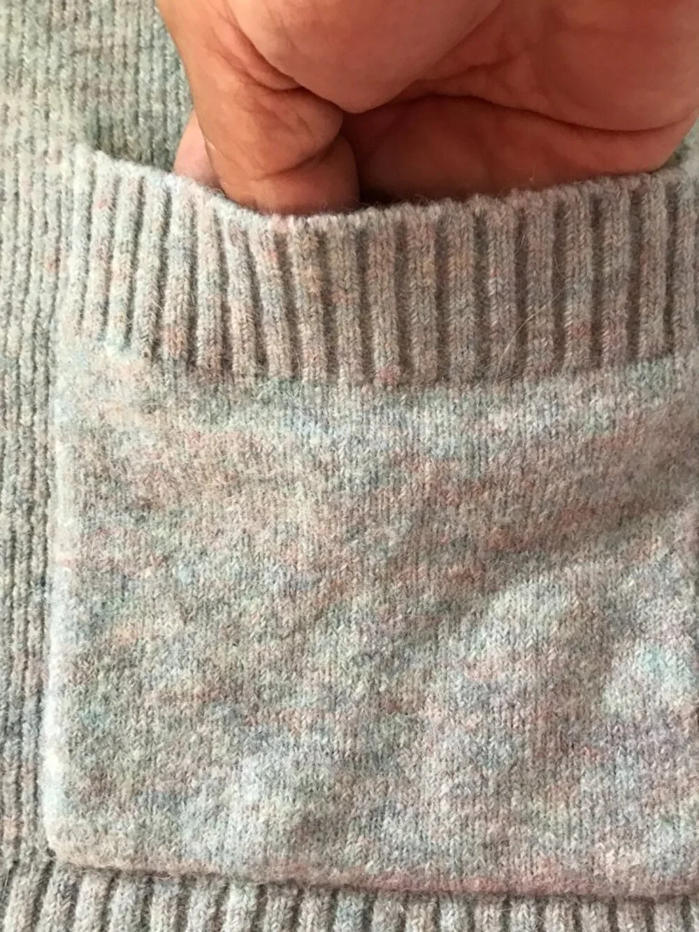 J. Crew Cardigan Women M Gray Button Up Pocket Nylon Wool Alpaca Long Sleeve